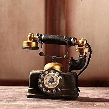 ヴィンテージ 電話　インテリア　ディスプレイ Amazon.com: Large Creative Retro Decorative Phone Model
